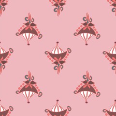 Cute decorative art vector seamless repeat pattern[