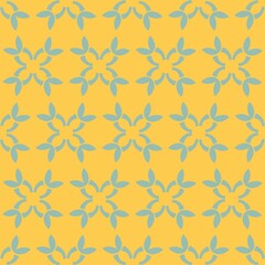 Sage green and mustard yellow vector seamless repeat pattern