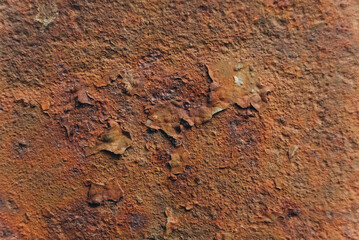 Corrosion of metal surface as background texture