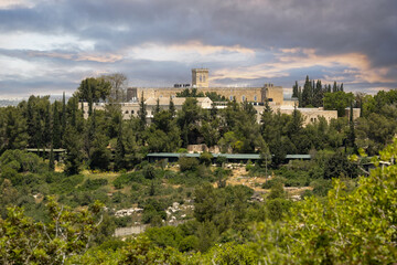 Fototapeta na wymiar Beit Jamal Catholic monastery, Israel. The landmark is located near Beit Shemesh.