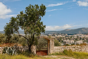 Beit Shemesh cityscape, Israel. Appears behind Beit Jimal landmark.