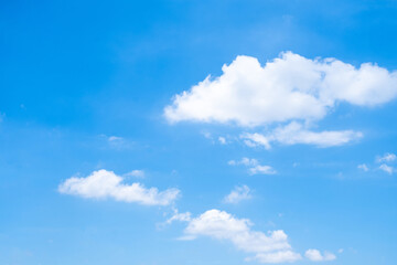 Naklejka na ściany i meble beautiful sky white clouds perfect for the background