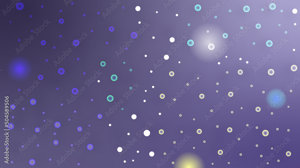 Poster abstract circle shapes with gradient background vector illustration.