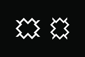 Abstract geometric shape vector design