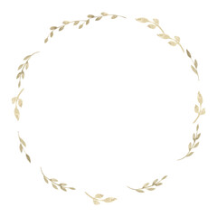 Watercolor wreath illustration for kids