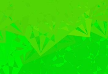 Dark Green, Yellow vector pattern with polygonal shapes.