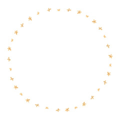 Watercolor wreath illustration for kids