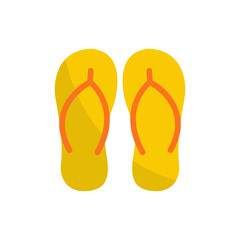 Sandal beach wear. Vector illustration or icon Flip flops. Fashion. Summer season pool and sea aquapark or beach. Holiday and vacation