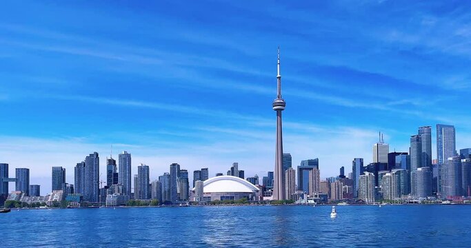 Toronto city skyline in Canada