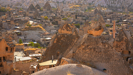 Cappadocia / Turkey. 20 August 2020.Cappadocia view on a beautiful day