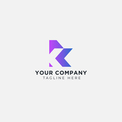 rk letter logo design simple elegant
