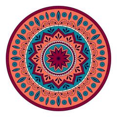 Fototapeta premium Circular oriental pattern mandala vector