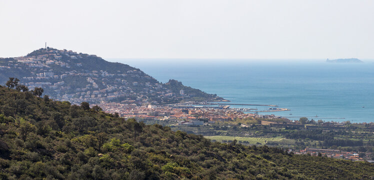 Area View Of The Village Of Roses In Alt Emporda, Catalonia