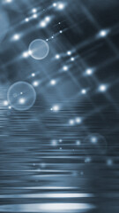 beautiful abstract natural background. Blurred natural water background. Green stylized balls over the water