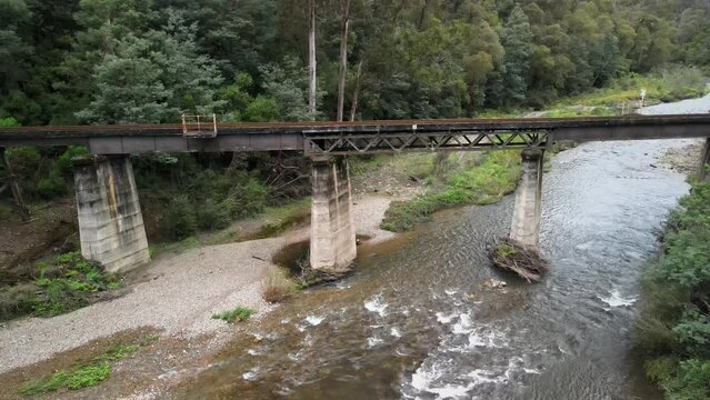 Gippsland steam train railway tracks