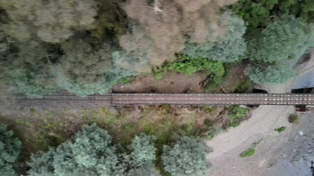 Gippsland steam train railway tracks