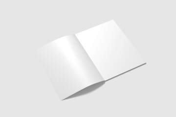 Blank magazine A4 mockup 