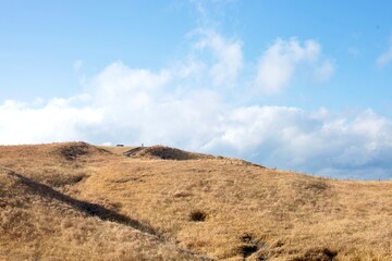 sand dunes and clouds