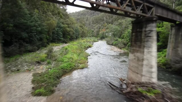 Gippsland steam train railway tracks