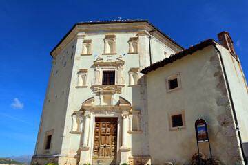 Santa Maria della Pietà Church near the fortress of Rocca Calascio. Santa Maria della Pietà is an...