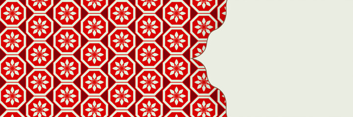 Islamic Arabic Ornament Pattern Frame Elegant Borders Background with Copy Space