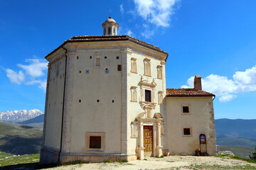 Santa Maria della Pietà Church near the fortress of Rocca Calascio. Santa Maria della Pietà is an...