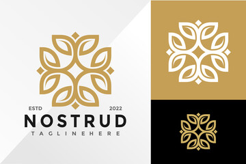 Fototapeta na wymiar Elegant Luxury Flower Modern Logo Design Vector illustration template