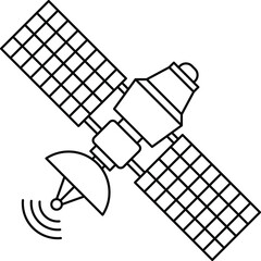 Satellite, broadcast, radar, receiver icon, vector illustration symbol sign or logo template