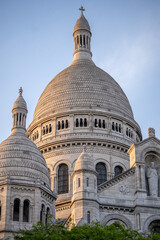Fototapeta premium Montmartre basilica in Paris. Daylight shot