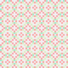 Fototapeta premium Abstract Cross Pattern generative computational art illustration