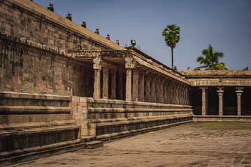 Shri Airavatesvara Temple is a Hindu temple located in Dharasuram, Kumbakonam, Tamil Nadu. It was built by Chola emperor Rajaraja-2. The temple dedicated to Shiva. It is a UNESCO World Heritage Site.