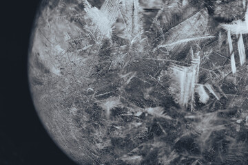 ストームグラスの中の結晶