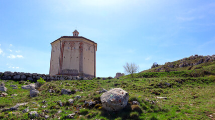 Santa Maria della Pietà Church near the fortress of Rocca Calascio. Santa Maria della Pietà is an...