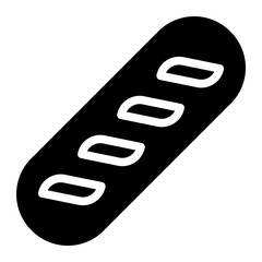 baguette glyph icon