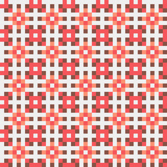 Fototapeta premium Abstract Cross Pattern generative computational art illustration
