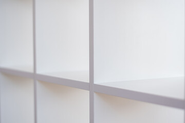 Naklejka na ściany i meble Straight white lines on wooden furniture