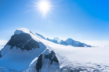 Alpine panorama view