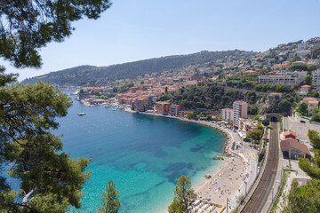 Villefranche old town, Alpes-Maritimes, famous tourist destination in French Riviera