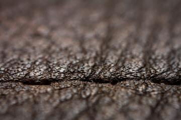 Extreme closeup of a leather