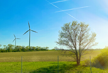 Eco friendly Wind turbines device that converts the kinetic energy of wind into electrical energy