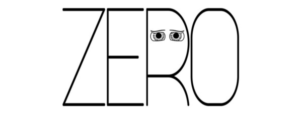 Numeral word ZERO cartoon