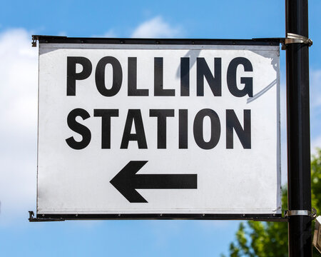 Polling Station In London, UK