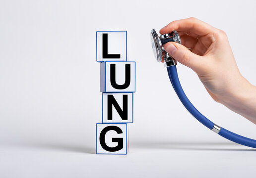 Lung word, medical disease diagnostics. High quality photo
