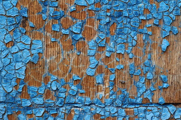 old paint on the board