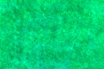 Fototapeta na wymiar 鮮やかなエメラルドグリーンの水彩の細かいグランジ模様