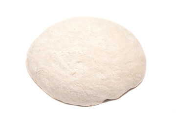 Fototapeta na wymiar Fresh yeast dough isolated on white background.