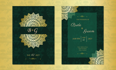 elegant wedding invitation template 
