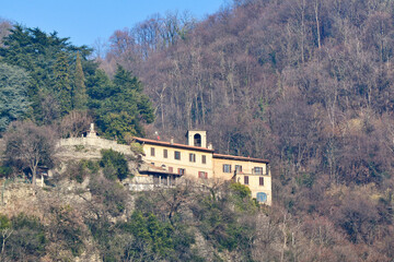 L'ex Eremo di San Donato sopra Como, Lombardia, Italia.