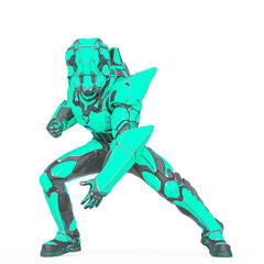 man in an armored nano tech suit is doing a super hero stance pose