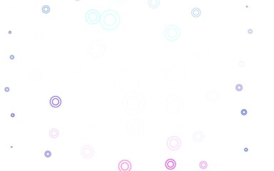Light Pink, Green vector background with spots.